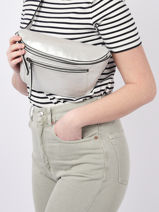 Sac Banane Miniprix Argent scintillant MD031S-vue-porte