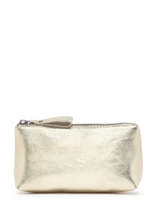 Trousse Zippée Nine Cuir Milano Or nine NI22114N