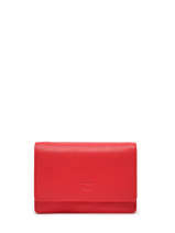 Portefeuille Caviar Cuir Crinkles Rouge caviar 14049