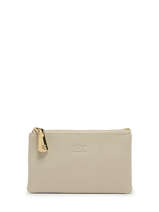 Portefeuille Caviar Cuir Crinkles Beige caviar 14196