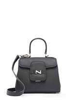 Sac Bandoulire Mini Duras Cuir Nathan baume Noir ines 4