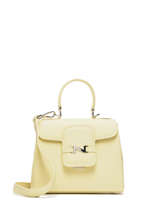 Sac Bandoulire Mini Duras Cuir Nathan baume Jaune ines 4