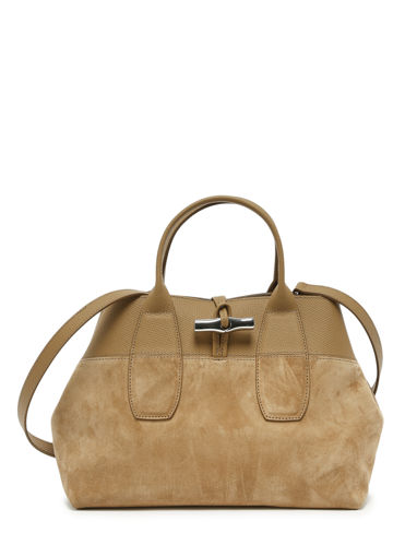 Longchamp Roseau soft Handtas Bruin