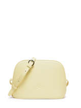 Sac Bandoulire Lilou Cuir Nathan baume Jaune egee 2