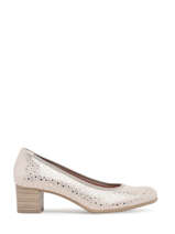 Escarpins Geminis En Cuir Dorking Beige accessoires D8469