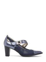 Escarpins Dodi En Cuir Dorking Bleu women D9038