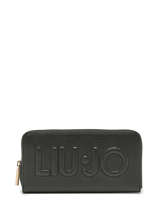 Portefeuille Liu jo Zwart liu jo logo AXX027