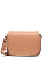 Sac Bandoulire Zephir Cuir Nathan baume Marron regate 1RG
