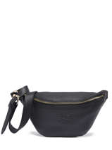 Sac Banane Small Derby Cuir Nathan baume Noir n city 25