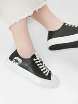 Sneakers Kampus Iii Karl Nft Low En Cuir Karl lagerfeld Noir women KL60315-vue-porte