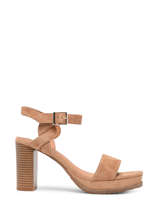 Sandales � Talon Jain En Cuir Mam'zelle Marron women CSG1H03