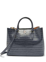 Handtas Marcy 36 Croco Leder Lauren ralph lauren Blauw dryden 31868372