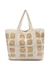 Cabas L En Raphia Et Crochet Vanessa bruno Beige cabas raphia 81V40414