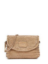 Cross Body Tas Goa Leder Basilic pepper Beige goa BGOA03