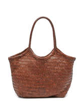 Sac Port paule Goa Cuir Basilic pepper Marron goa BGOA01