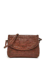 Cross Body Tas Goa Leder Basilic pepper Bruin goa BGOA03