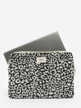 Housse Ordinateur Pc 14" Wouf Noir terry towel ST230018-vue-porte