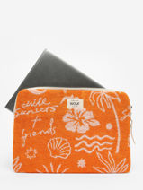 Housse Ordinateur Pc 14" Wouf Orange terry towel ST230016-vue-porte