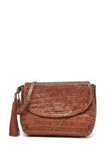 Cross Body Tas Goa Leder Basilic pepper Bruin goa BGOA02