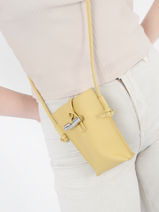 Longchamp Roseau Etui ipod/cd Jaune-vue-porte