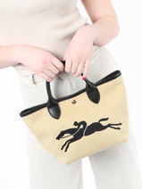 Longchamp Le pliage gipsy Handtas Zwart-vue-porte