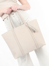 Sac Port paule Nathan Cuir Nathan baume Beige nathan 1-vue-porte