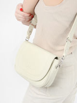 Sac Bandoulire Mistral Cuir Nathan baume Beige regate 3RG-vue-porte