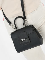 Cross Body Tas Mini Duras Leder Nathan baume Zwart ines 4-vue-porte