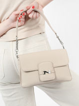 Cross Body Tas Sagan Leder Nathan baume Roze ines 2-vue-porte