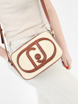 Cross Body Tas Lucente Liu jo Bruin lucente AA3292-vue-porte