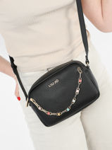 Sac Bandoulire Pirith Liu jo Noir pirith AA3045-vue-porte