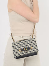 Sac Bandoulire Izzy Guess Bleu izzy JB865421-vue-porte