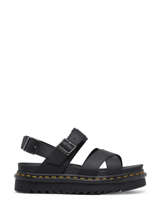 Sandalen Voss Ii Black Uit Leder Dr martens Zwart women 26799001