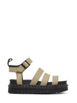 Sandalen Blaire Pale Olive Uit Leder Dr martens Beige women 30706358