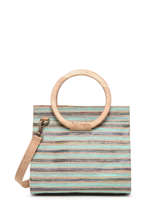 Sac Port Main Eclipte Raphia Woomen Bleu erable WERA01