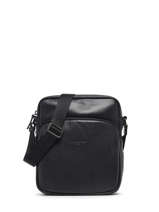 Sac Bandoulire Lancaster Noir soft vintage homme 320-12