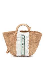 Sac Bandoulire Hossa Paille Hossa Paille Les tropeziennes Beige hossa TZ02