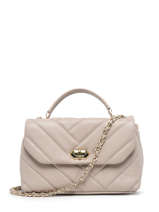 Sac Bandoulire Soft Matelasse Cuir Lancaster Beige soft matelasse 35