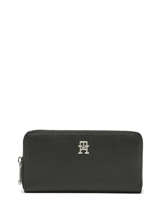 Portefeuille Tommy hilfiger Noir th emblem AW14639