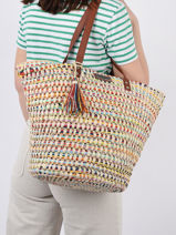 Sac Port paule Fes Les tropeziennes Marron fes TZ01-vue-porte
