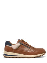 Sneakers Bradley Randy Uit Leder Mephisto Bruin men P5139509