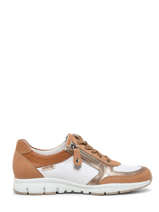 Sneakers Ylona Uit Leder Mephisto Beige women P5139128