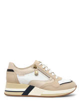 Sneakers Olimpia En Cuir Mephisto Beige women P5142044