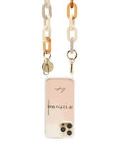Ketting Voor Telefoonhoesje La coque francaise Goud chaine LE313073