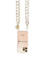 Ketting Voor Telefoonhoesje La coque francaise Beige chaine LE265191