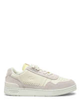 Sneakers T-clip En Cuir Lacoste Blanc men 5SMA0033