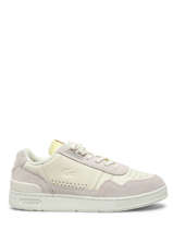 Sneakers T-clip Uit Leder Lacoste Wit men 5SMA0033