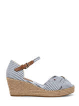 Sandales Semelle Compense Tommy hilfiger Bleu women 71580G5