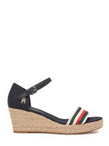 Sandales Semelle Compense Tommy hilfiger Bleu women 7078DW6