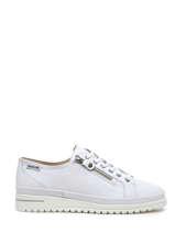 Sneakers June Uit Leder Mephisto Wit women P5137332